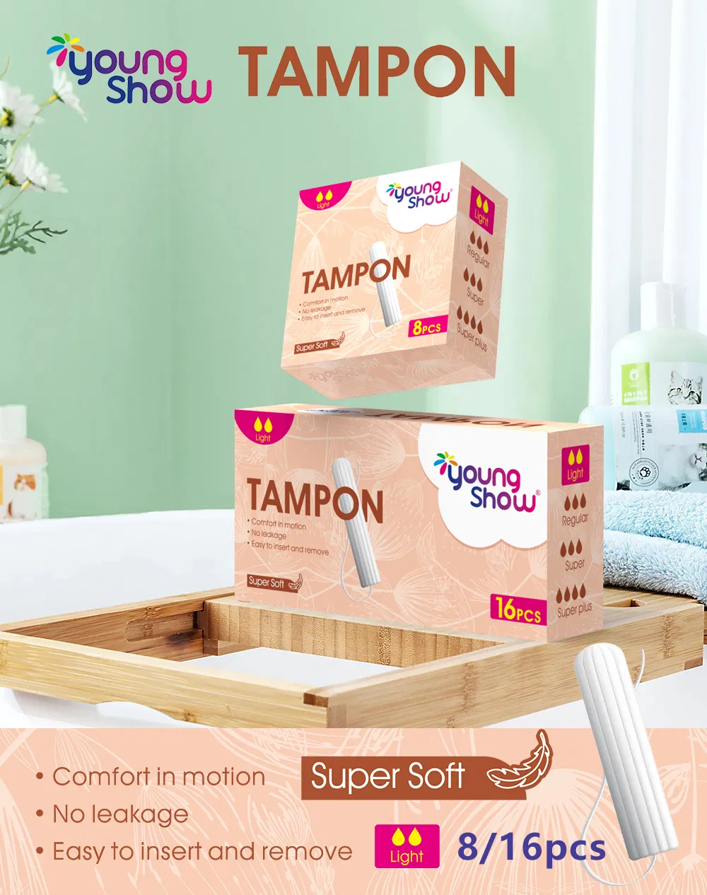 Tampons de Algodão Orgânico