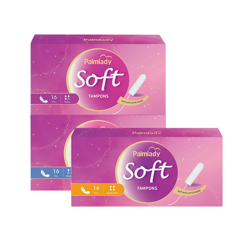 Preço em grande quantidade de OEM, alta absorção, tampões de algodão tamanho (super) para uso diário, tamanho de bolso, resolve o fluxo menstrual como mulheres; S absorventes sanitários