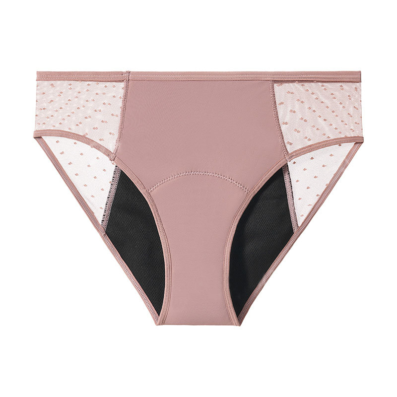 Intiflower 9240 Calcinhas Menstruais Sexy de Malha Alta Absorção e à Prova de Vazamentos para Mulheres