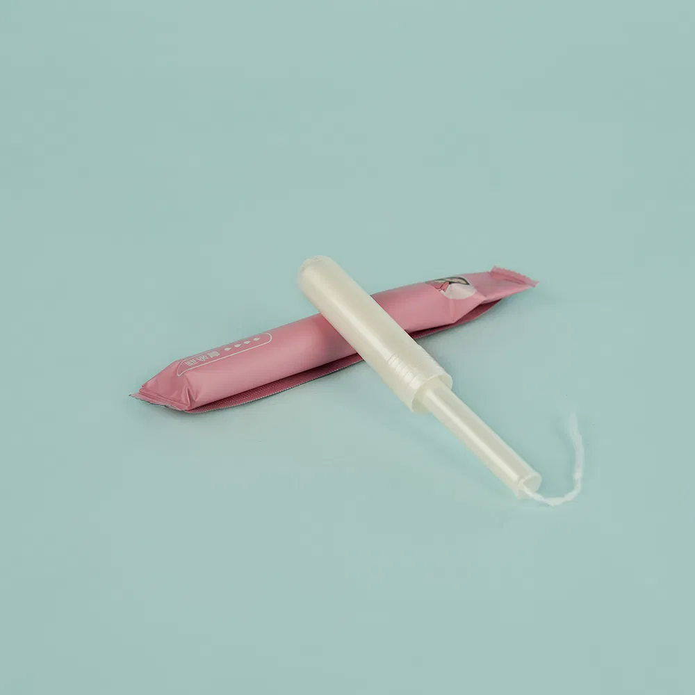 Atacado a Granel 100% Algodão Orgânico Absorvente Menstrual Cateter Vaginal Aplicador de Absorventes