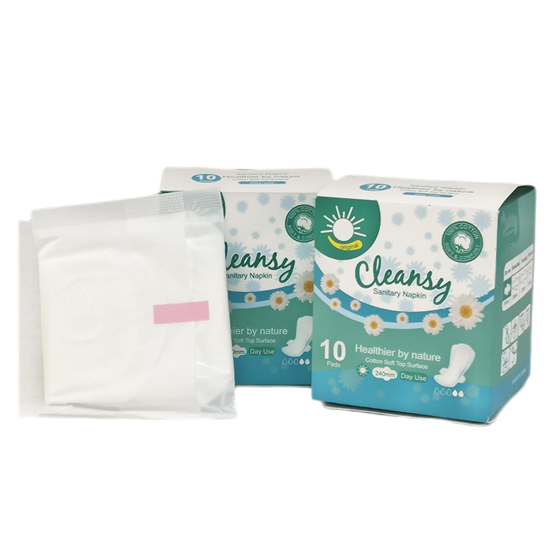 Atacado de Fábrica Protetores Menstruais Descartáveis Orgânicos Antimicrobianos para Noite com Textura Suave