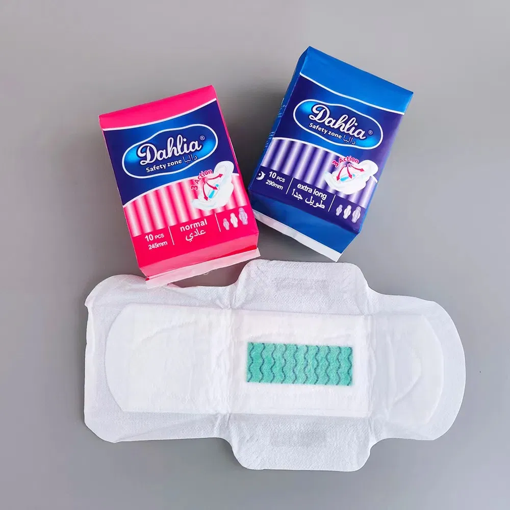 290mm Mulheres Almofada Sanitária Anion Fabricante Almofadas Reutilizáveis Menstrual Orgânica para Jovens Meninas