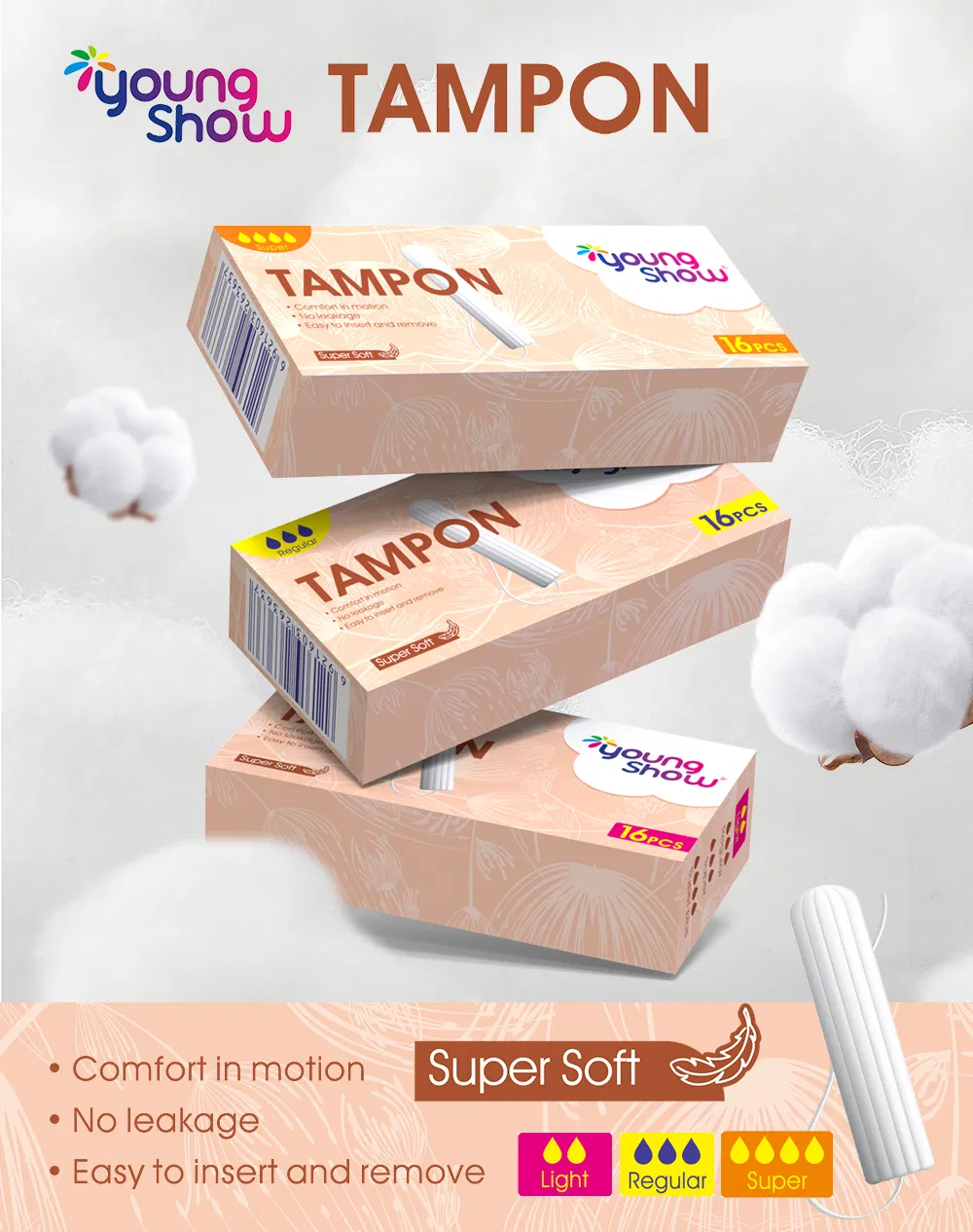 Tampons de Algodão Orgânico