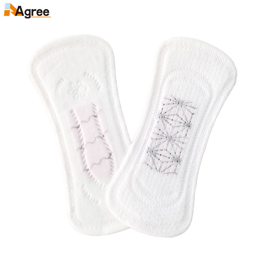 Novos absorventes menstruais de algodão para mulheres, forro de calcinha grosso e popular