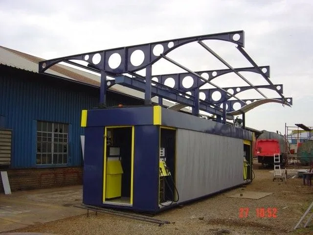 20 FT 40 FT Petrol gasoline Diesel Container Refilling Skid Station