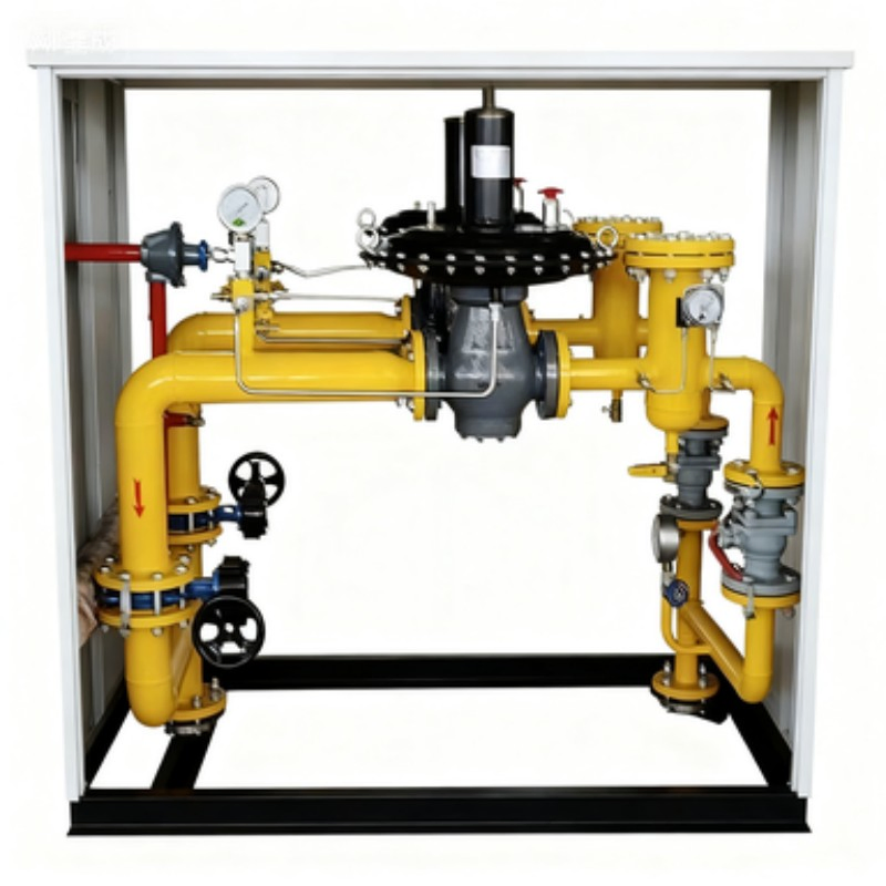 High Flow CNG Pressure Reduction and Metering Skid for Ceramic Glass Plants