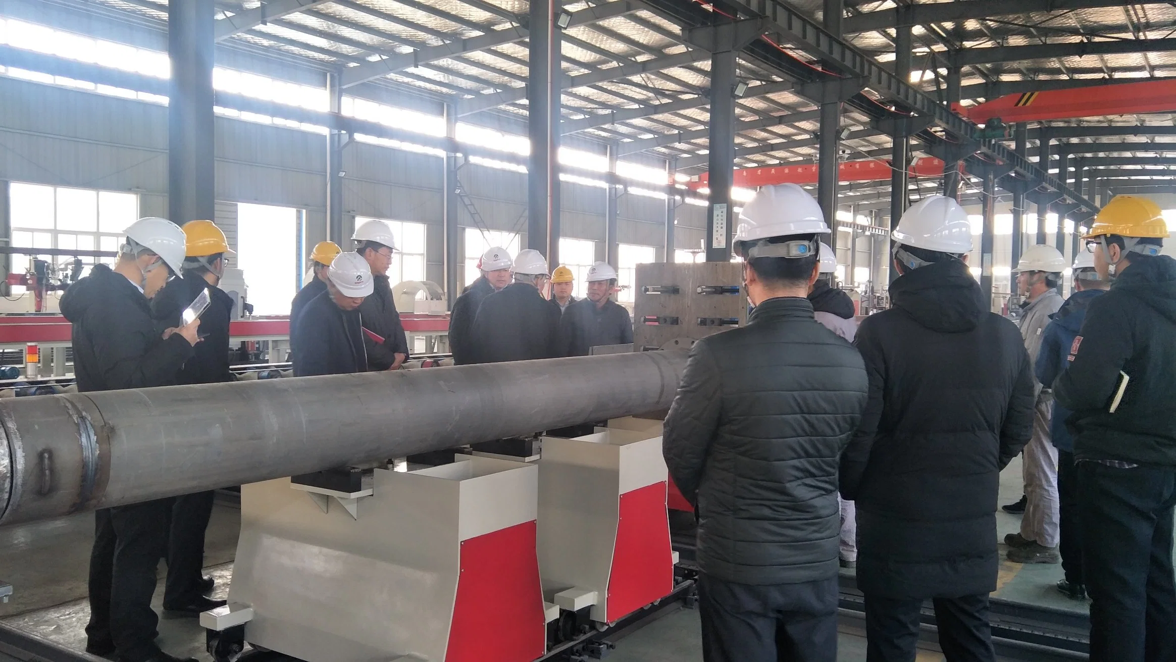 Pipe Transverse/ Lateral Trolley Conveying System for Cutting and Beveling Station / Fitting up and Welding Station