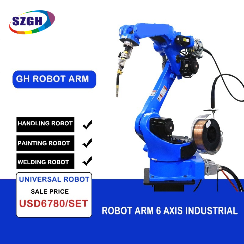 Szgh 6 Axes Robot Controller and Wholesale Industrial Robot Manipulator Kit CNC Laser Cutting Machine Similar with Fanuc Robot Arm