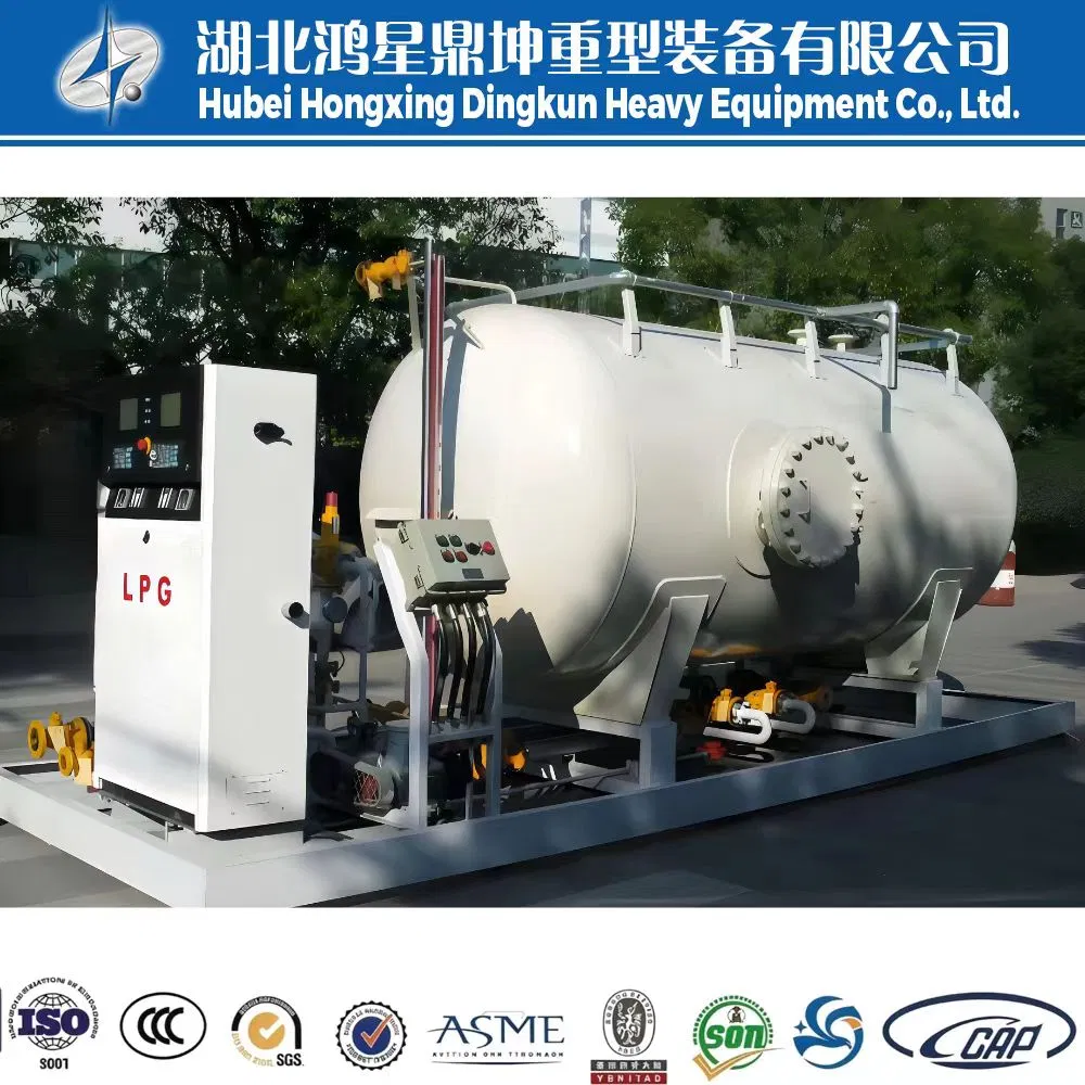 ASME Certified Skid-Mounted LPG Station Portable Fuel Dispenser with Tank