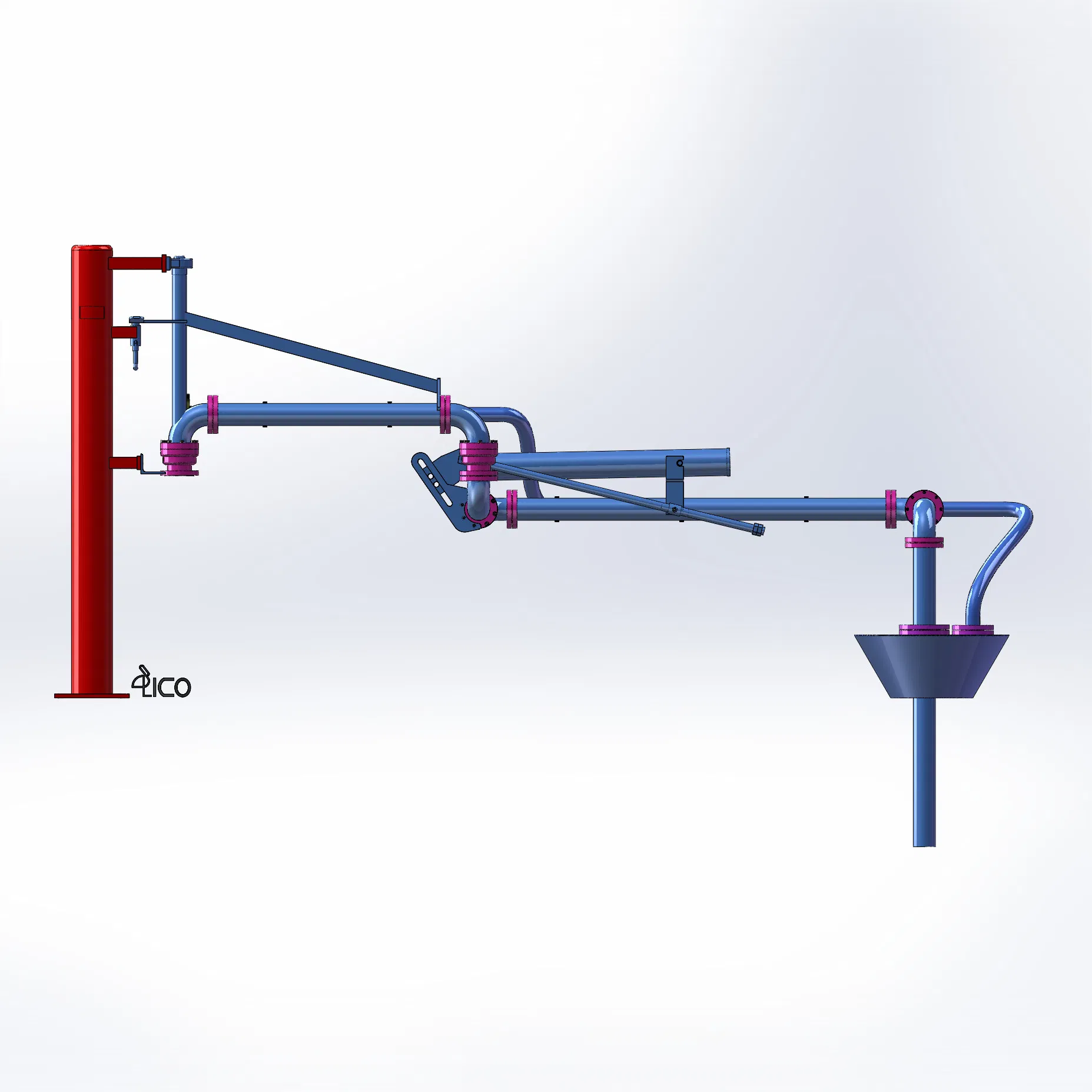Corrosion-Resistant Al1412 Loading Arm for Acidic Fluid Transfer