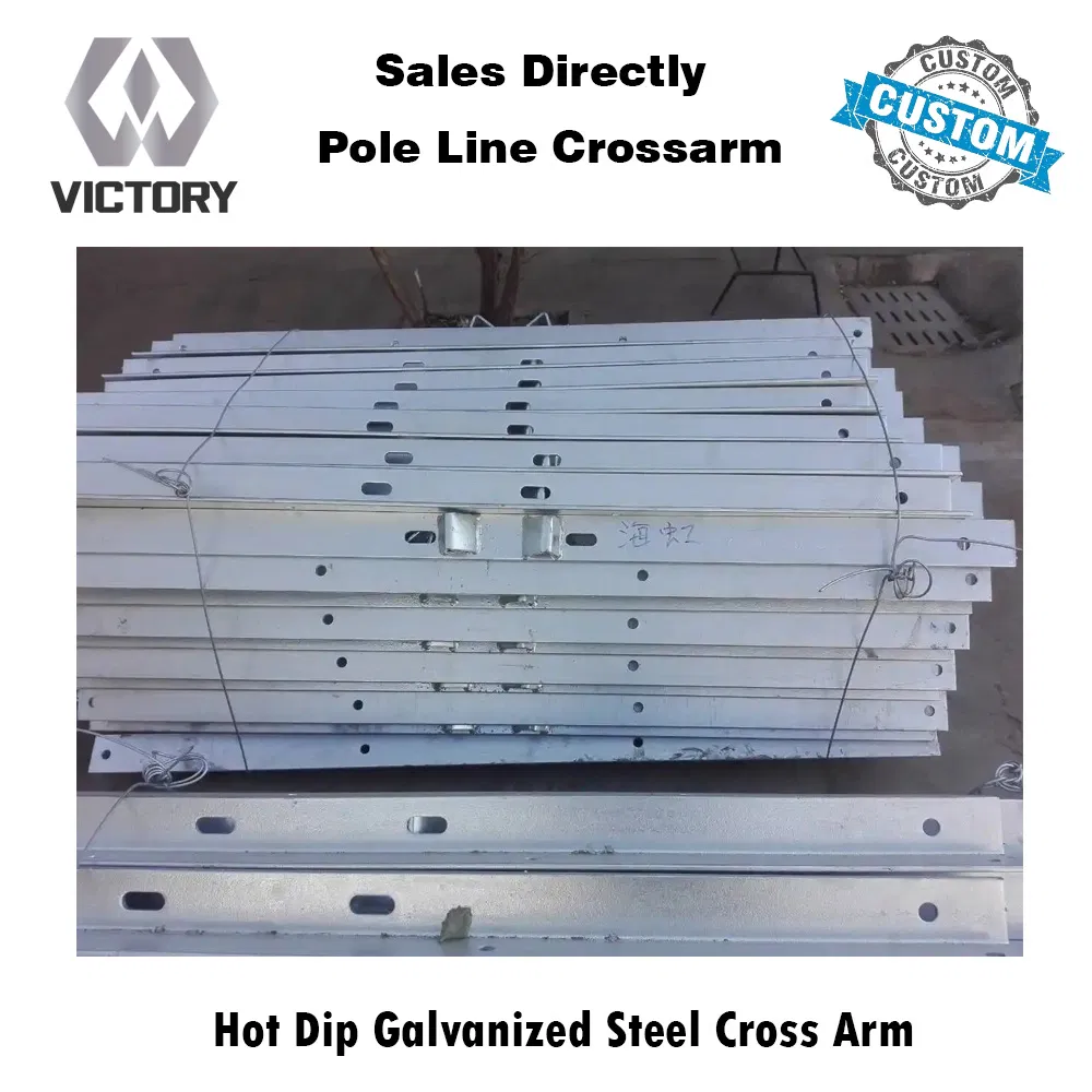 Metal Hot DIP Galvanized Iron Double Circuit Distribution Cross Arm