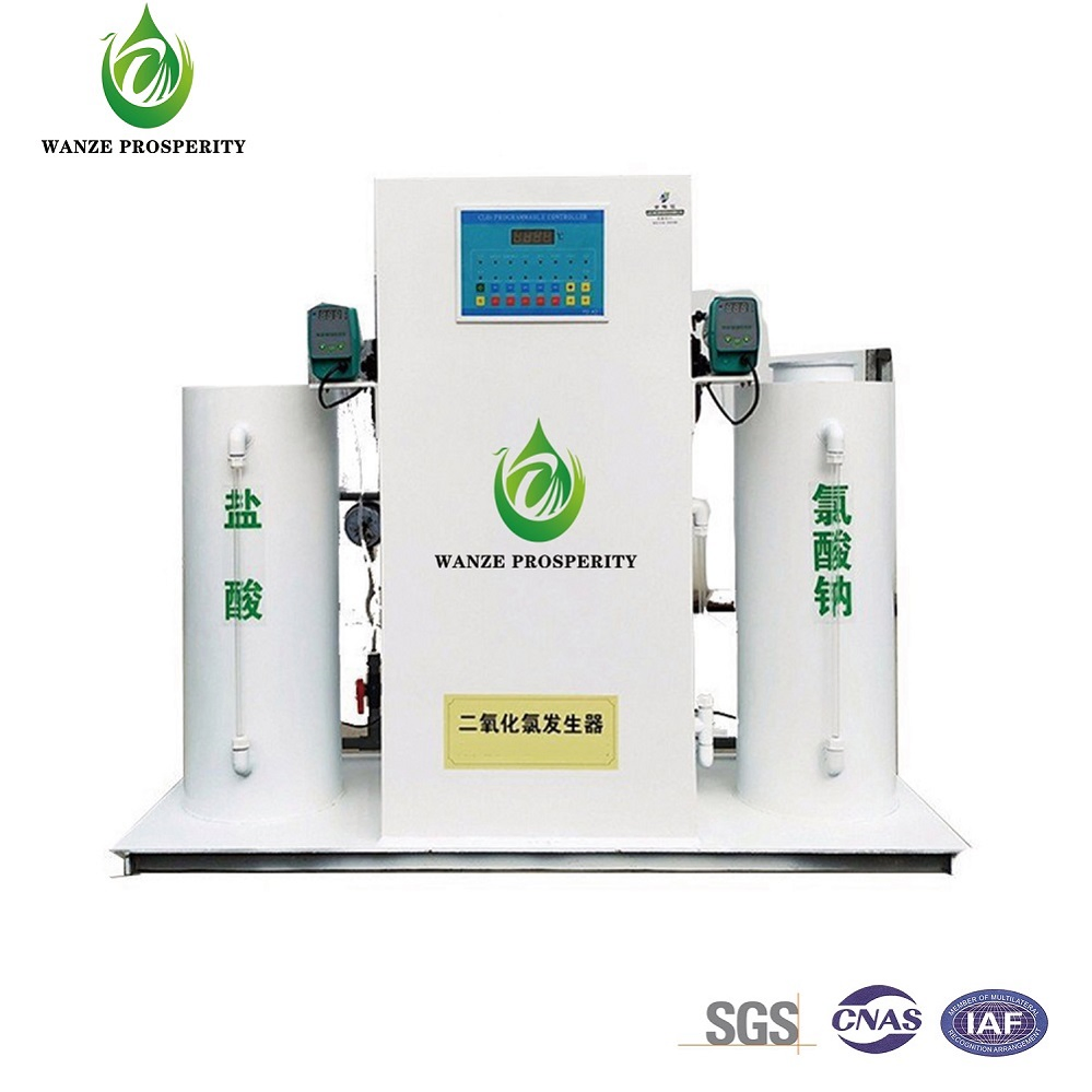Clo2 Generator Skid with Reagent Filling System PLC Control Capacity Chlorine Dioxide