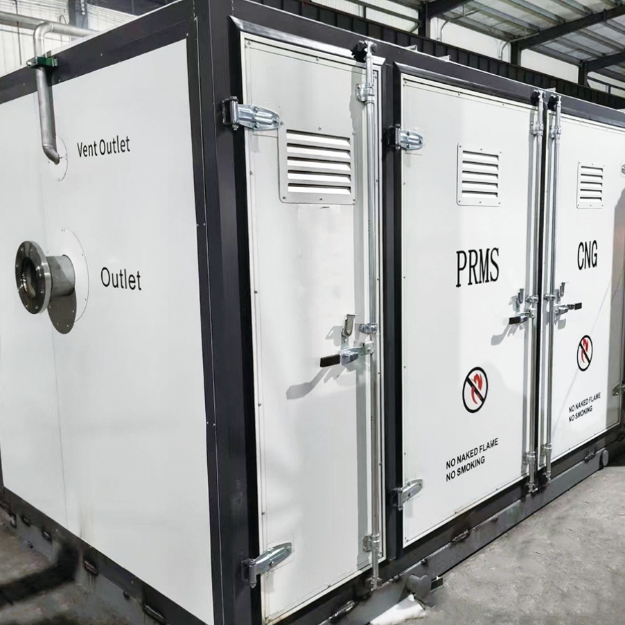 Natural Gas Pressure Regulating and Metering Station Prms Skid for City Gate and Pipeline Distribution