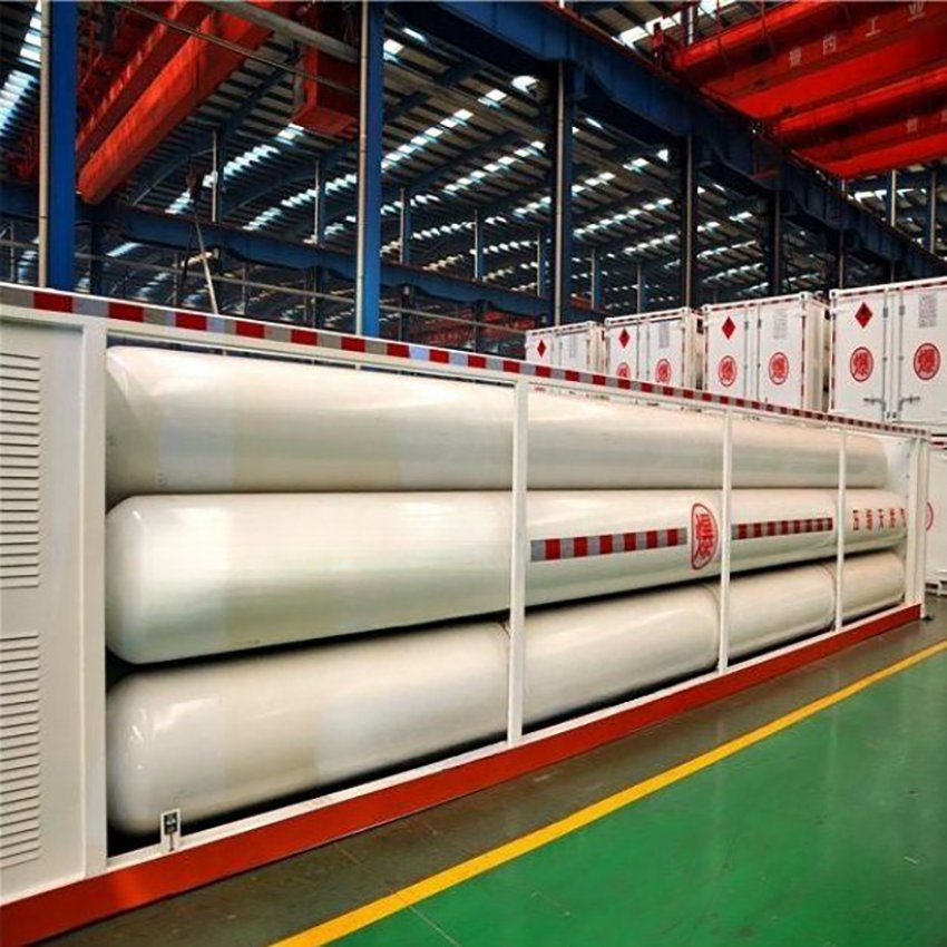 CNG Transport Trailer ISO Standard Tube Bundle Skid