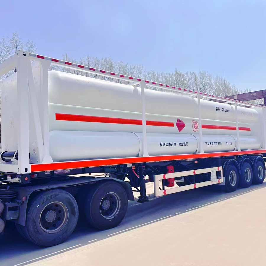CNG Transport Trailer ISO Standard Tube Bundle Skid