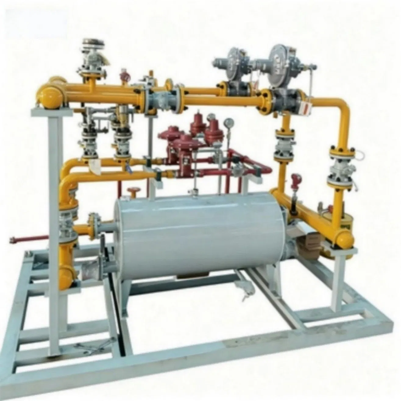 CNG Decompression &amp; Heating Skid with Regulation Control