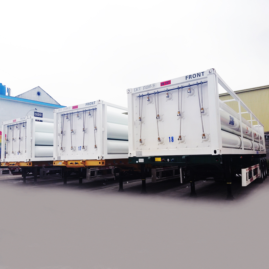 CNG Transport Trailer ISO Standard Tube Bundle Skid