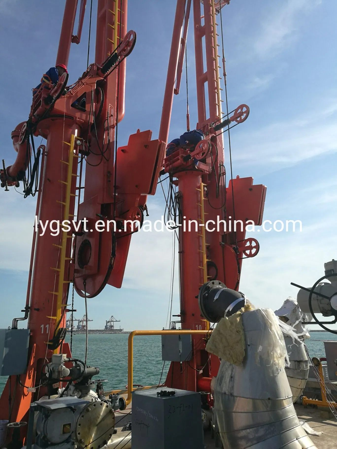 Hydraulic LPG Marine Loading Arm with Vapor Return Line