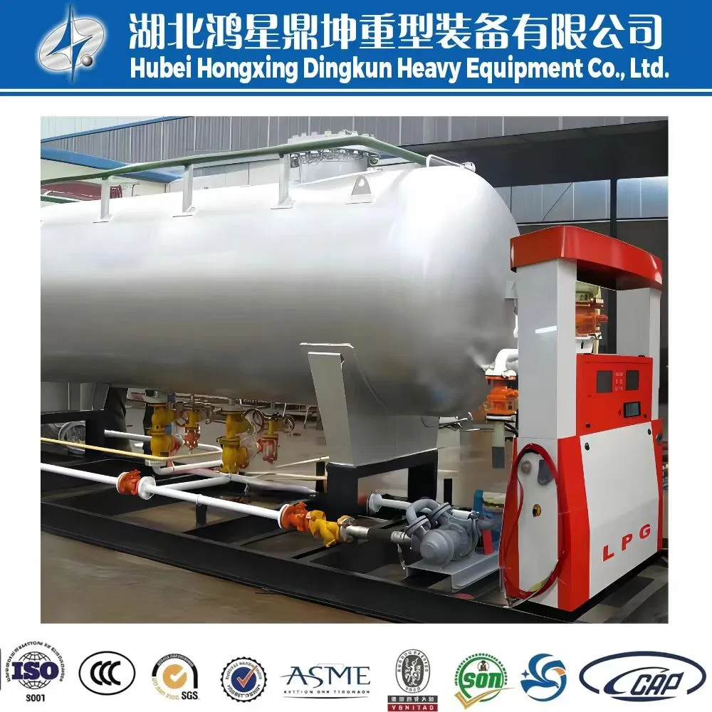 ASME Certified Skid-Mounted LPG Station Portable Fuel Dispenser with Tank