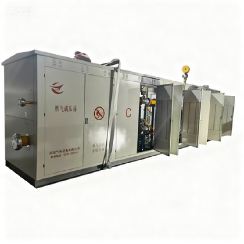 High Flow CNG Pressure Reduction and Metering Skid for Ceramic Glass Plants