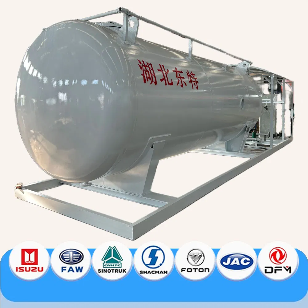 10 Tons Mobile LPG Tank Auto Filling Skid Station Plant