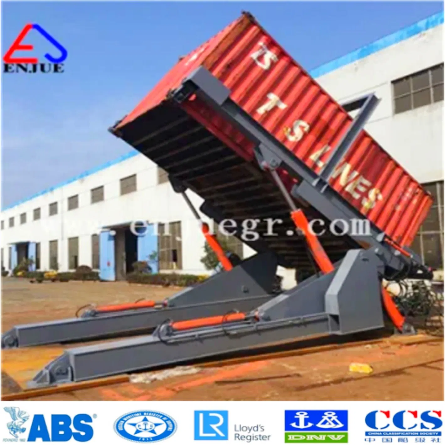 20&40'ft Container Tilters Container Tilting Machine Container Tipper for Loading and Unloading Bulk Materials with Movable System, Remote Control System Option