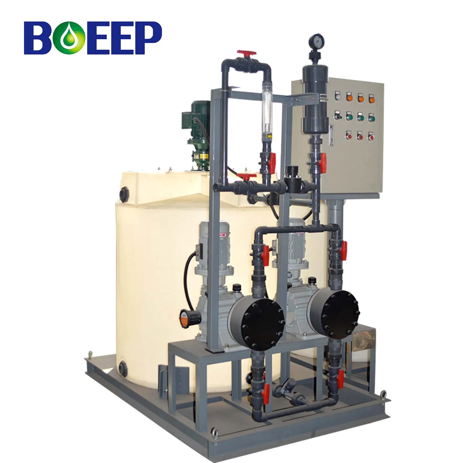 Chemical Dosing Skid for PAC Coagulant and Flocculation Water Treatment