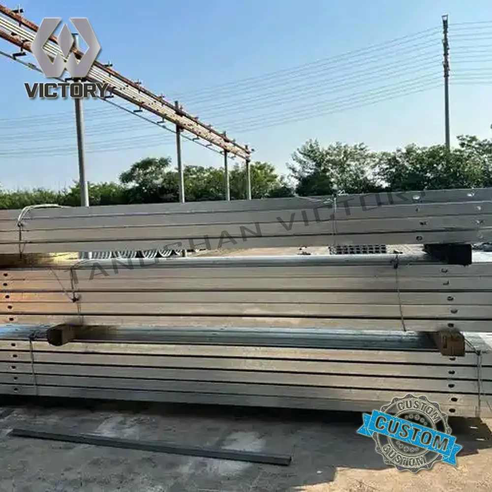 Durable Powder-Coated Steel Channel Cross Arm for Street Lighting