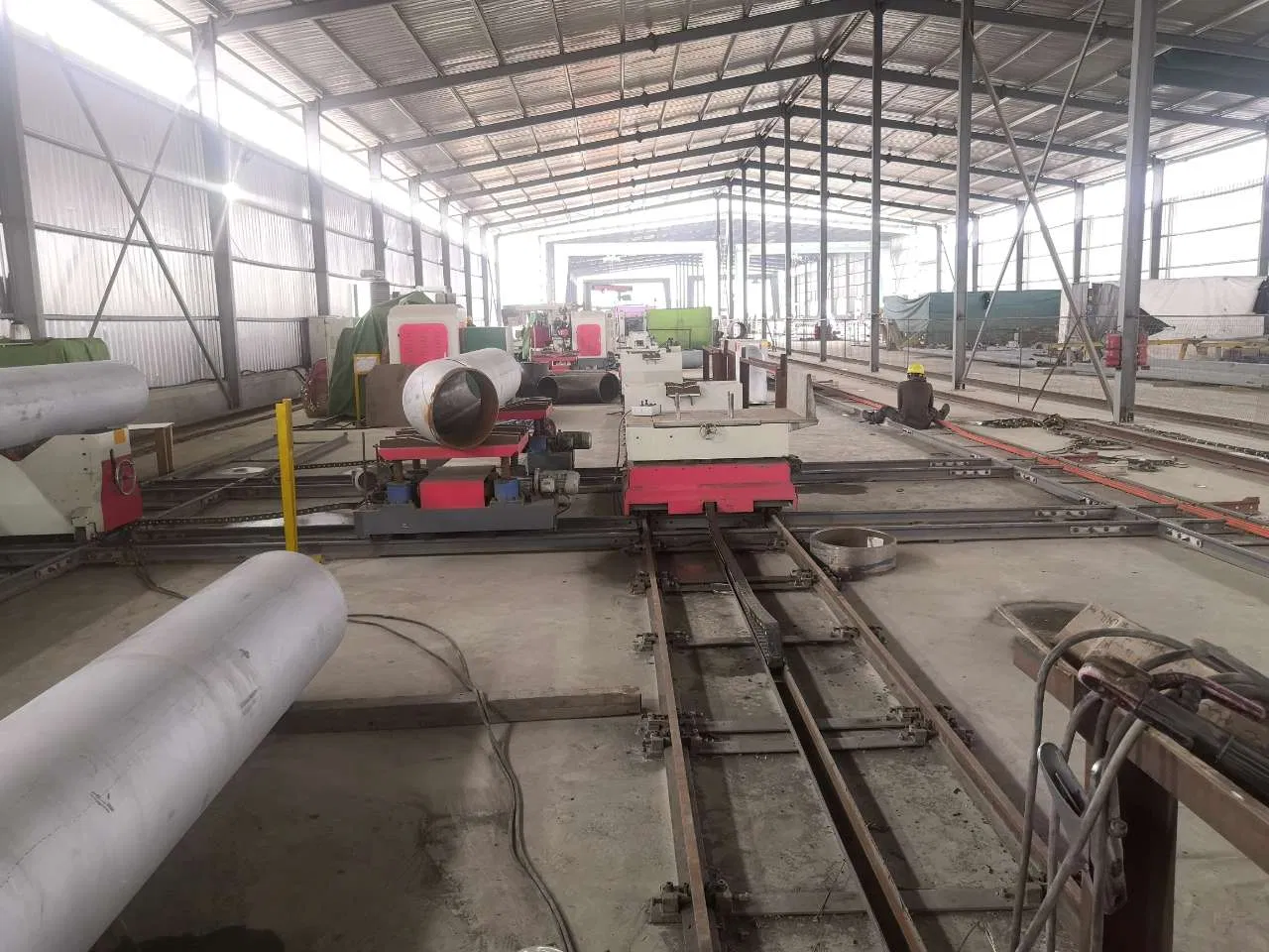 Lateral Conveying System for Piping Fabrication