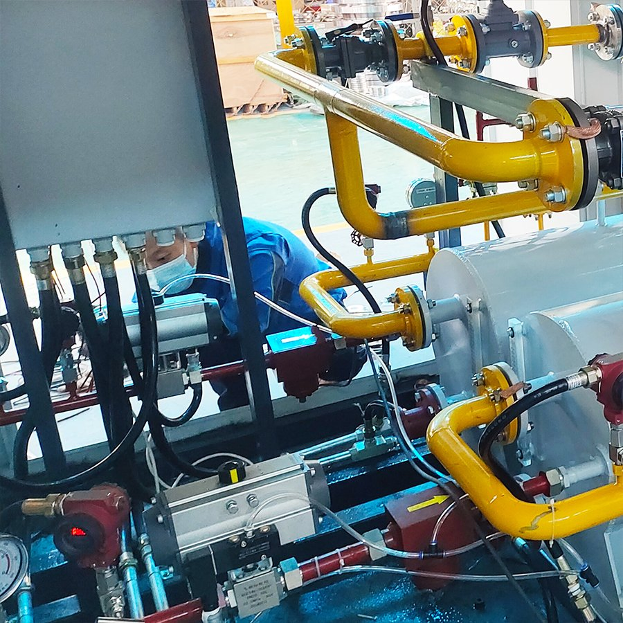 Skid-Mounted Prms for Natural Gas Power Plants 1000 Nm³/H Fuel Gas Conditioning System for Stable Generator Supply