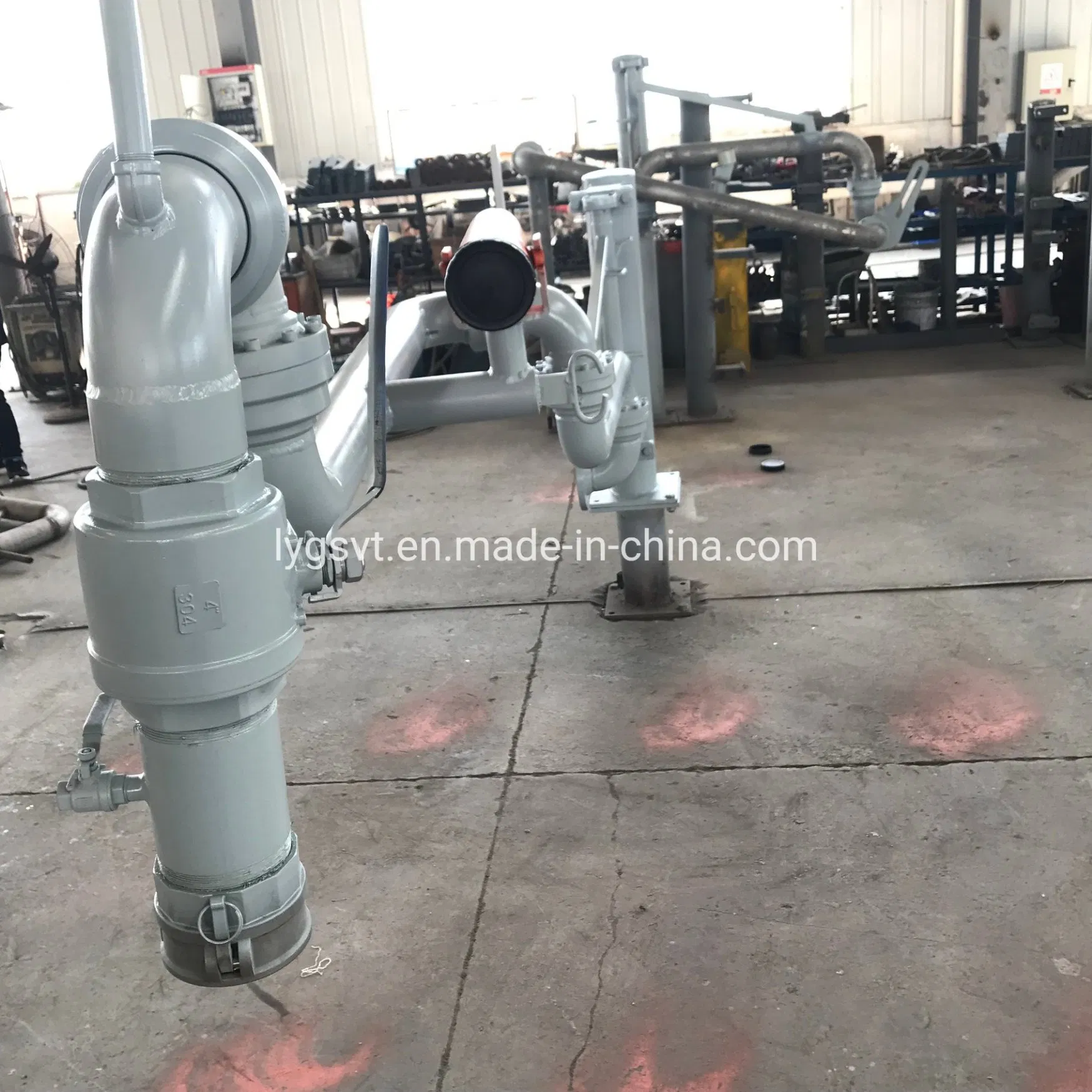 LPG Propane Butane Ammonia Chemicals Truck Tanker Bottom Loading Arm