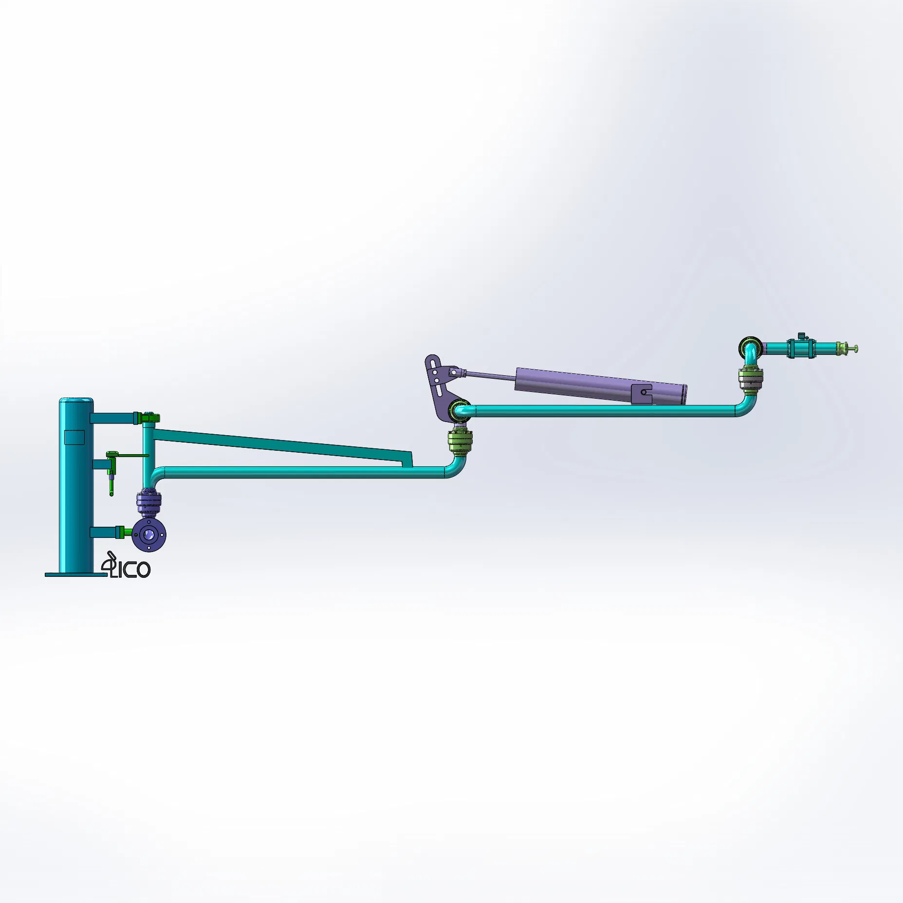 Al2503 Loading Arm for High-Temperature Viscous Fluid Handling