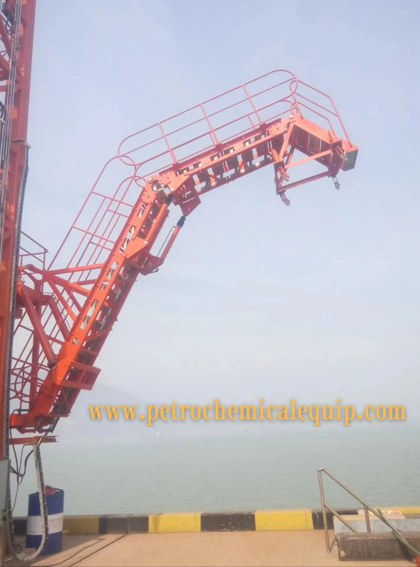 Gasoline / Fuel / Petroleum Chemical Marine Loading Arm with Boarding Ladder