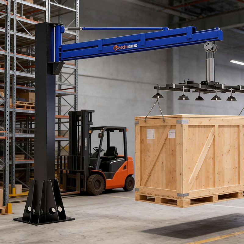 Heavy-Duty Automated Cantilever Arm with Pneumatic Loading System