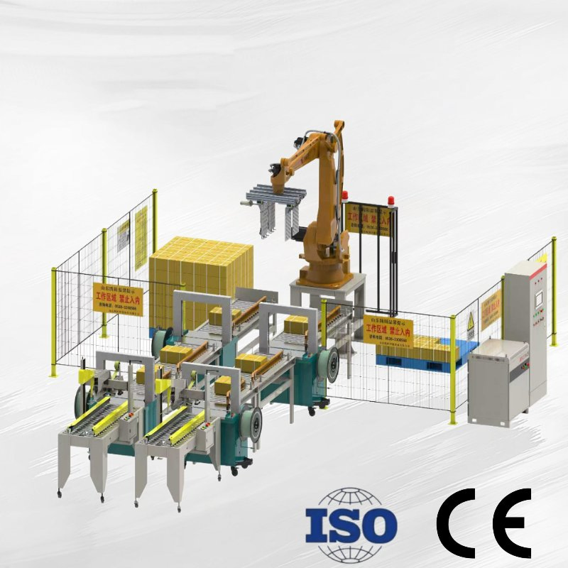 Integrated Mobile Palletizing: Robotic Arms on Adaptive Workstations