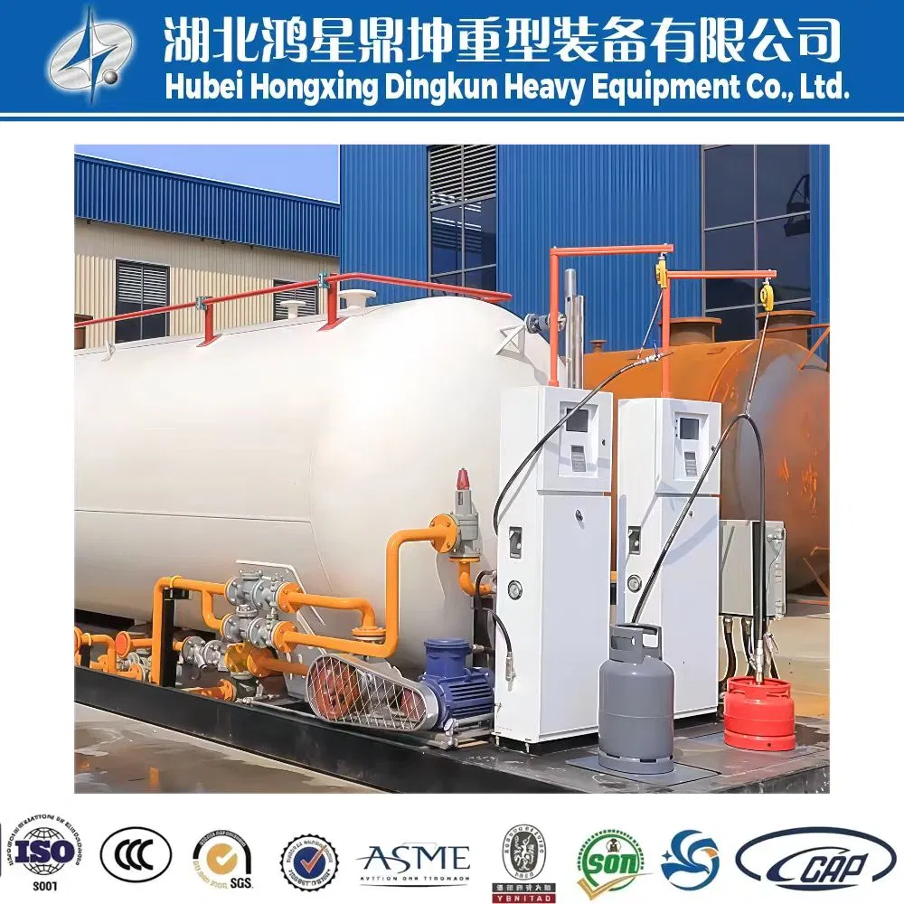 ASME Certified Skid-Mounted LPG Station Portable Fuel Dispenser with Tank