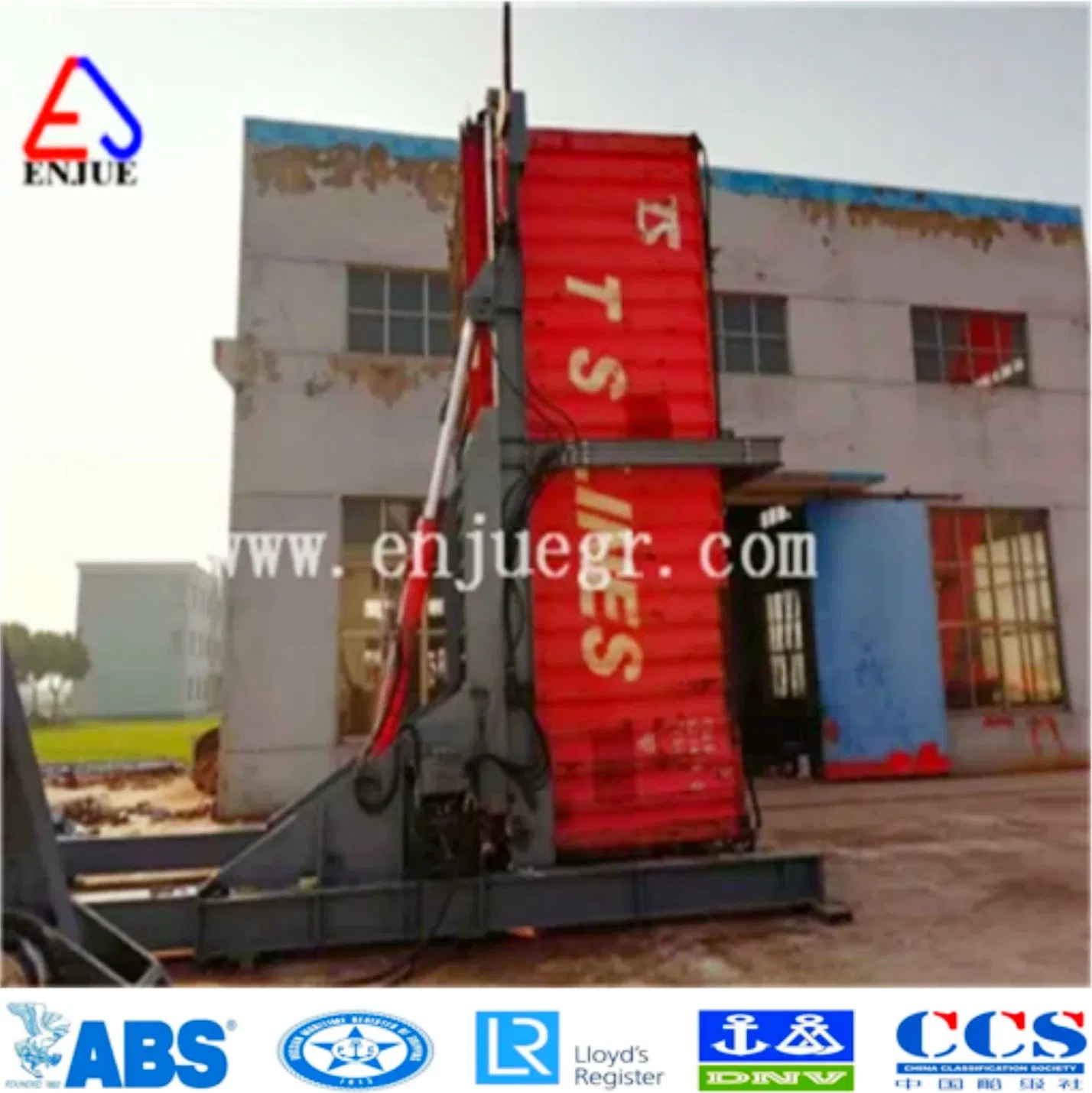 20&40'ft Container Tilters Container Tilting Machine Container Tipper for Loading and Unloading Bulk Materials with Movable System, Remote Control System Option