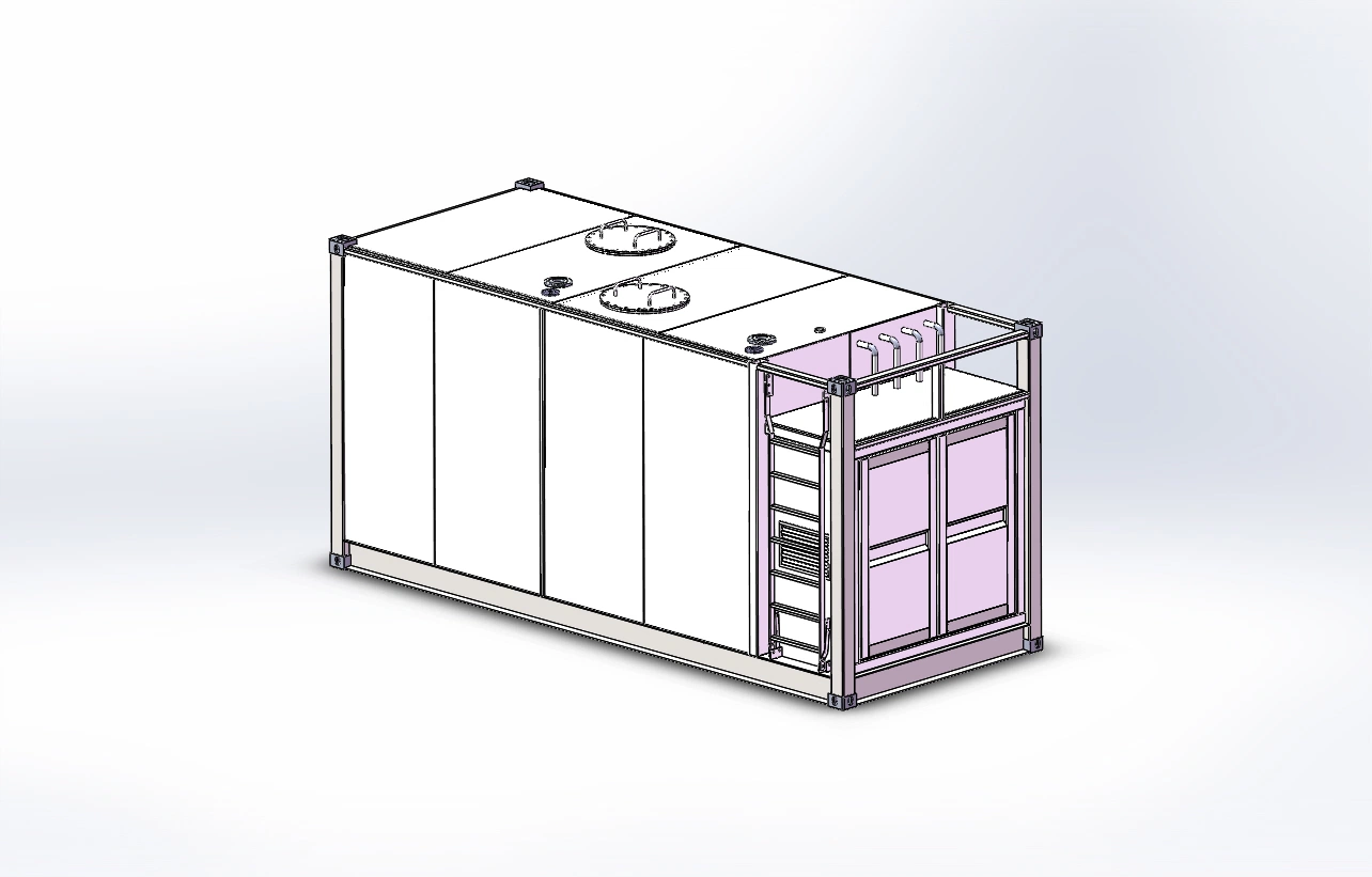 20 FT 40 FT Petrol gasoline Diesel Container Refilling Skid Station