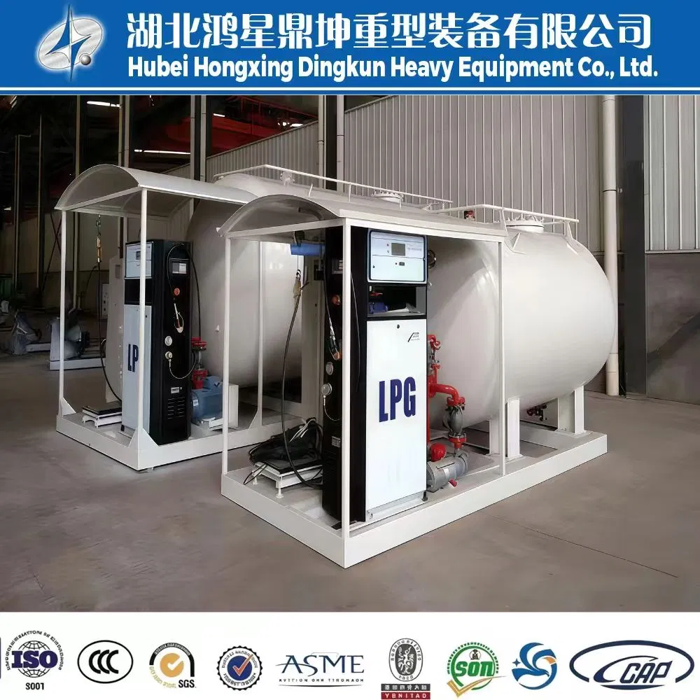 ASME Certified Skid-Mounted LPG Station Portable Fuel Dispenser with Tank