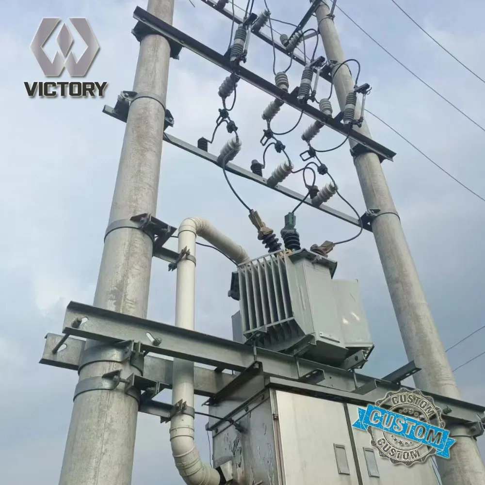 Heavy-Duty Galvanized Utility Pole Cross Arm for S235jr Applications