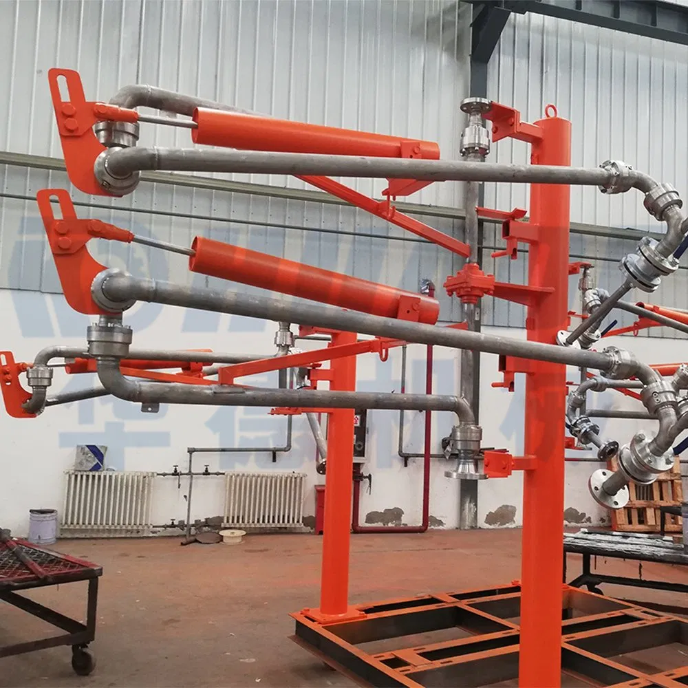 High Safety Industrial Machinery Top Land Lined Cantilever Loading LPG and Unloading Equipment Arm Telescopic Crane with Two Arms
