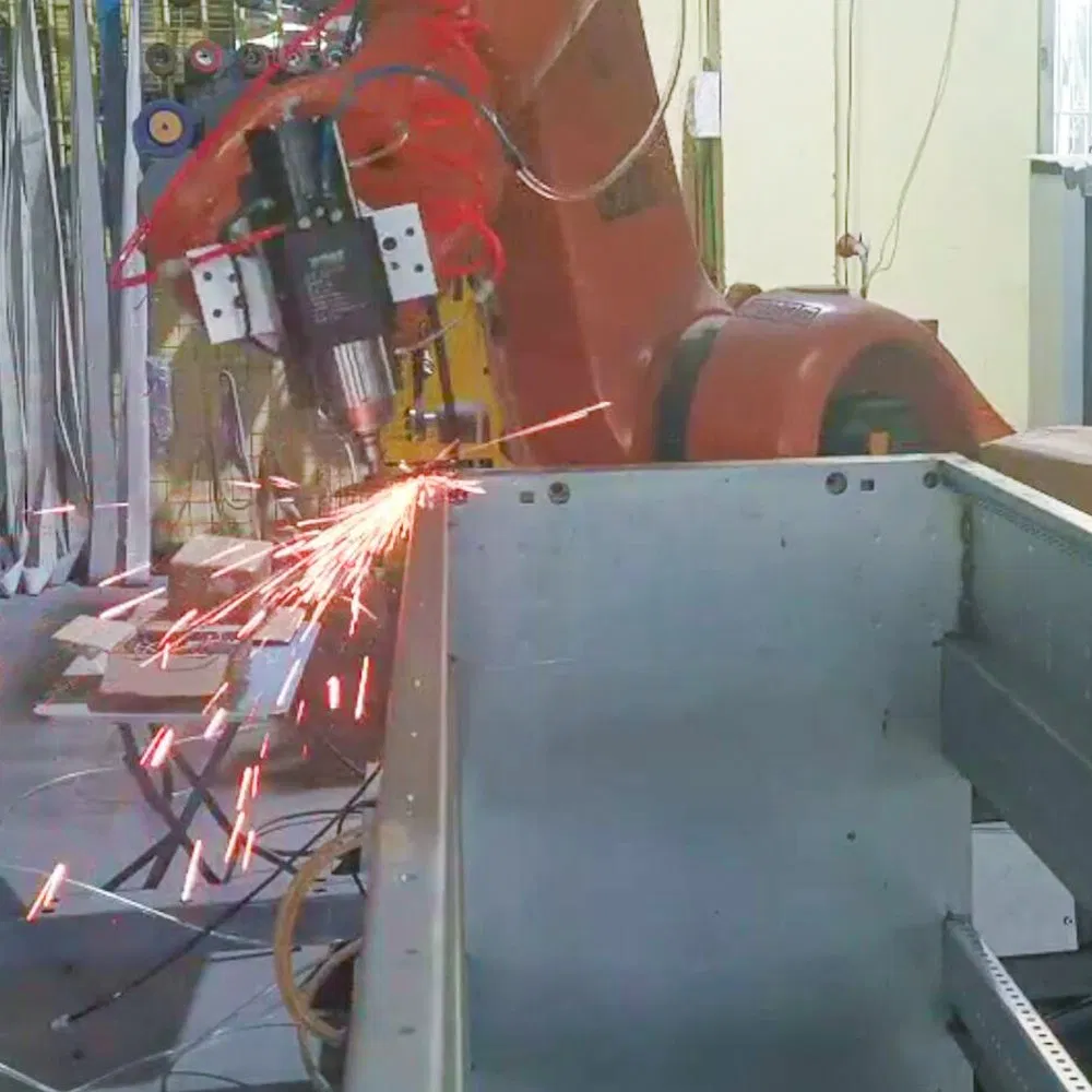 Robotic Arm Sand Belt Buffing Industrial Polishing Machine for Automatic Polish Grinding Mobile Parts Faucet Car Fittings