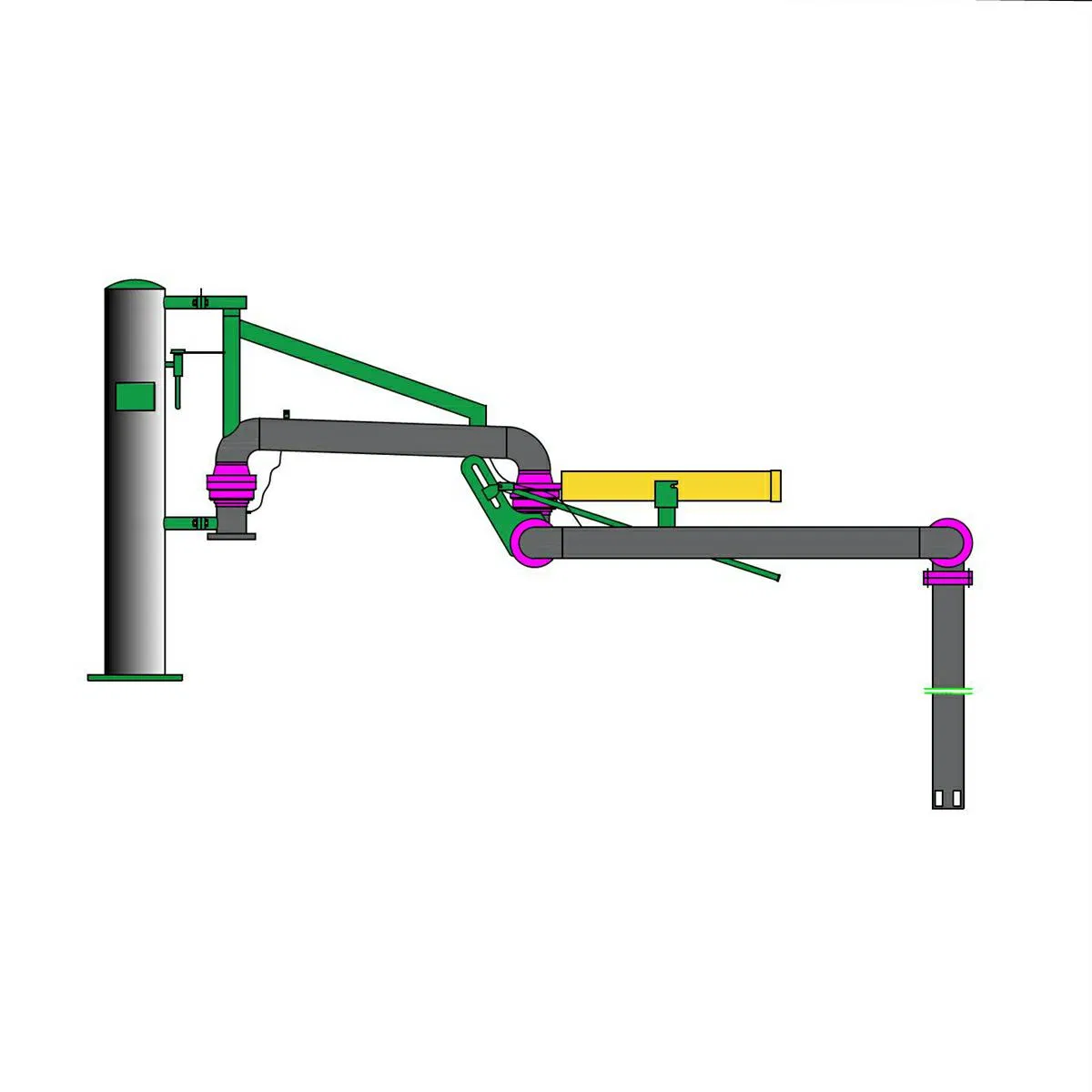 Liquid Transportation Professional Train Loading Arm Manufacturer