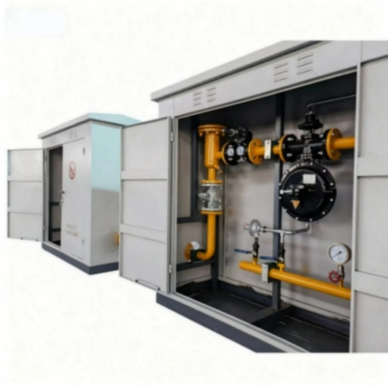 CNG Decompression &amp; Heating Skid with Regulation Control