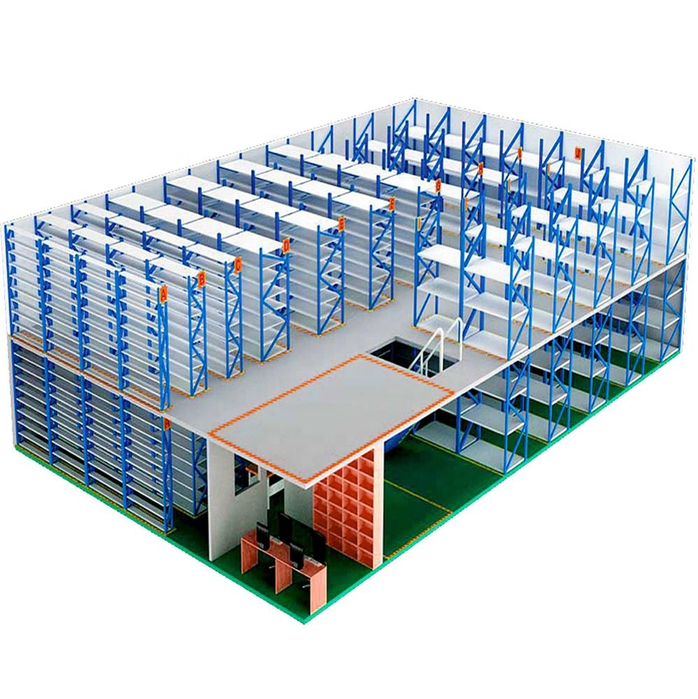 2000kg for One Level of The Beam for One Bay Heaavy Duty Pallet Racking 1000kg for One Squae Meter Steel Floor Decking Mezzanine