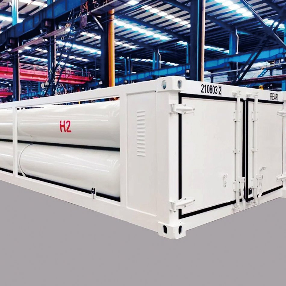 Hydrogen Tube Skid with High Pressure Gas Storage Bundle for H2 Transportation