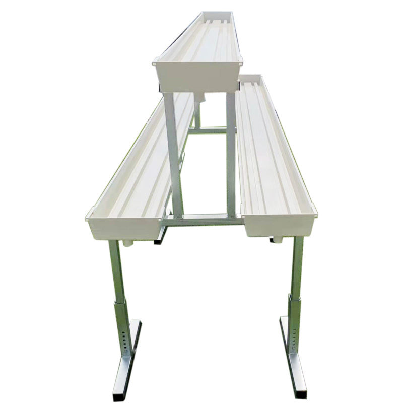 Strawberry Grow PVC Greenhouse Accessories PVC Nft Gutter System Hydroponics Strawberry Gutter