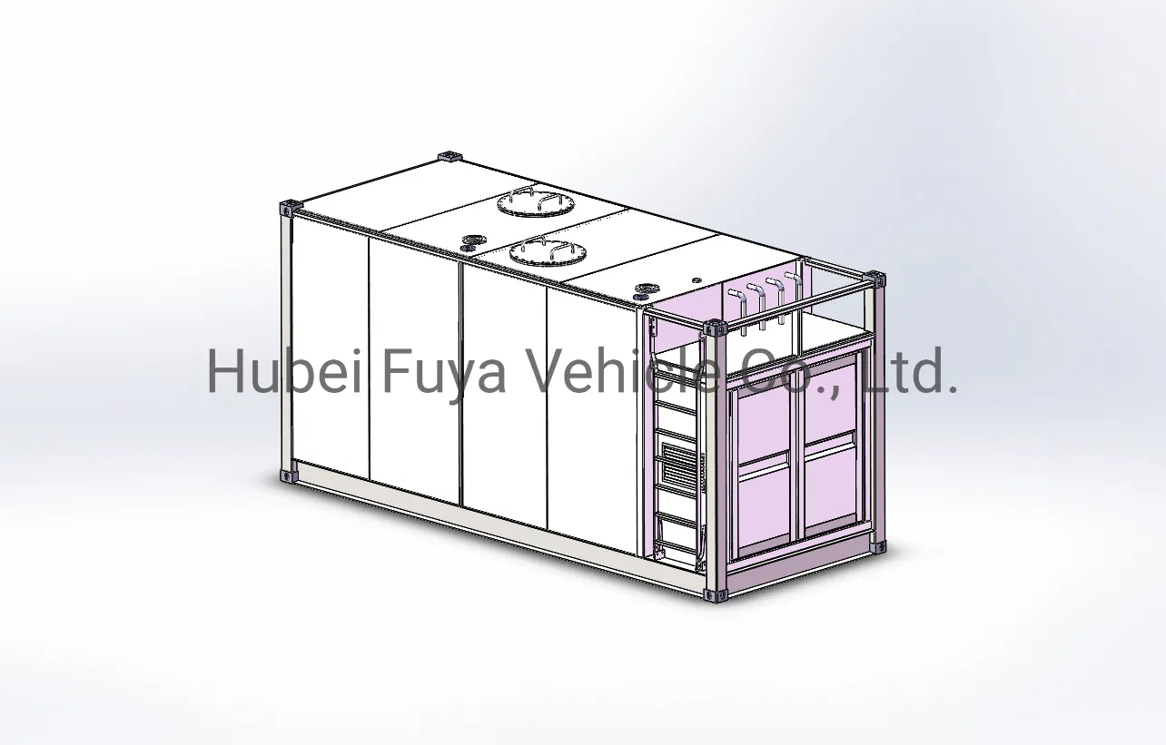 20 M3 30 M3 40 M3 Mobile Vehicle Oil Fuel Diesel Gasoline Refilling Skid Station