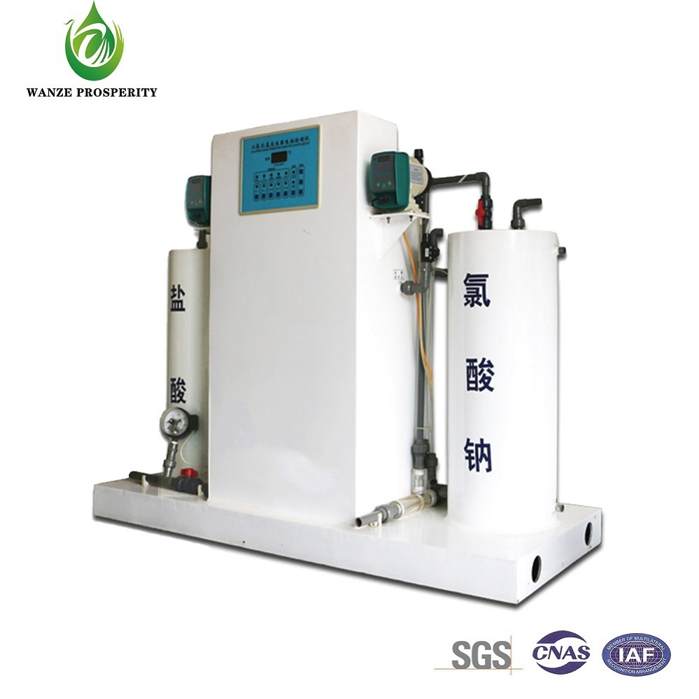 Clo2 Generator Skid with Reagent Filling System PLC Control Capacity Chlorine Dioxide