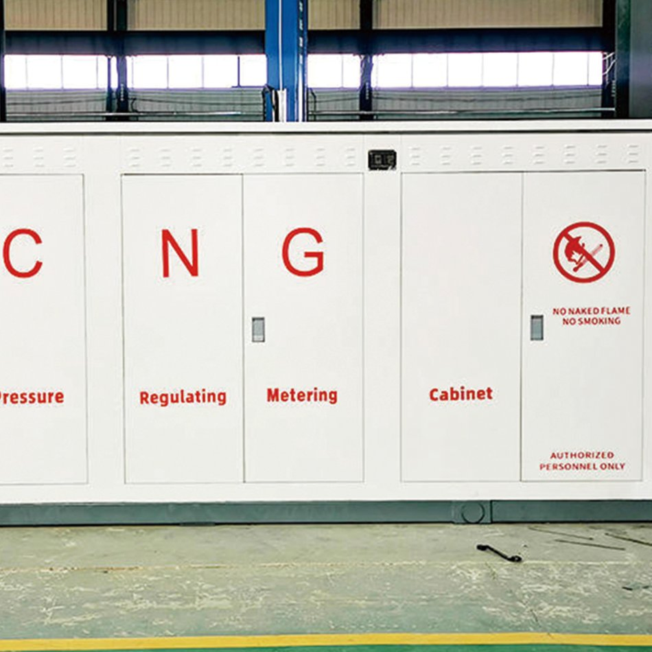 Integrated Prms CNG Pressure Reduction Skid Station with 2000 Nm³/H Flow Rate